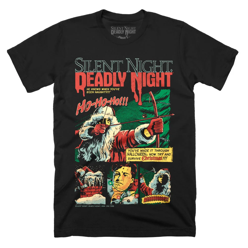 Silent Night Deadly Night Ho, Ho, Ho T-Shirt - silent night deadly shirt | Terrifier Merch