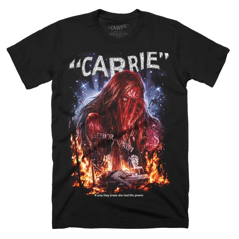 Carrie If Only They Knew T-Shirt - carrie horror graphic tee | Terrifier Merch