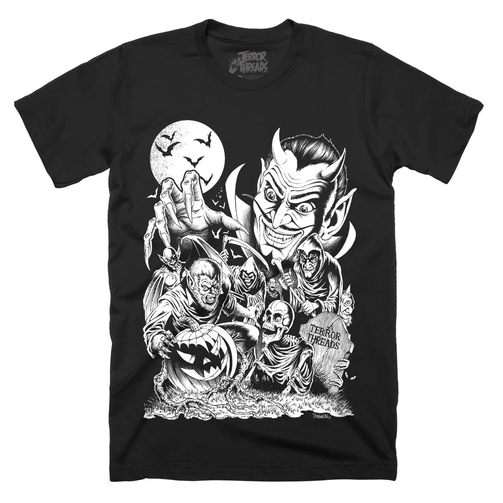 Monster Party T-Shirt - monster party horror shirt | Terrifier Merch