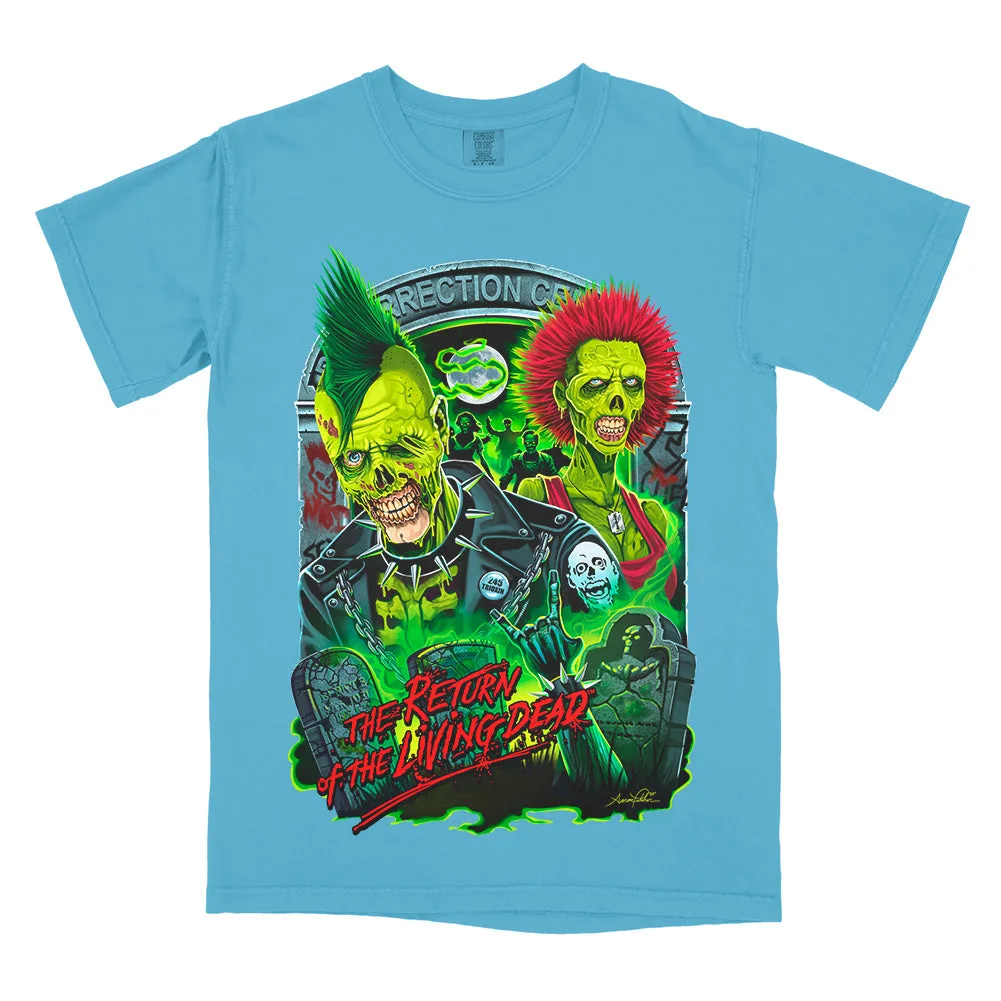 Return Of The Living Dead Rot 'N' Roll T-Shirt back print and graphic details | Terrifier Merch