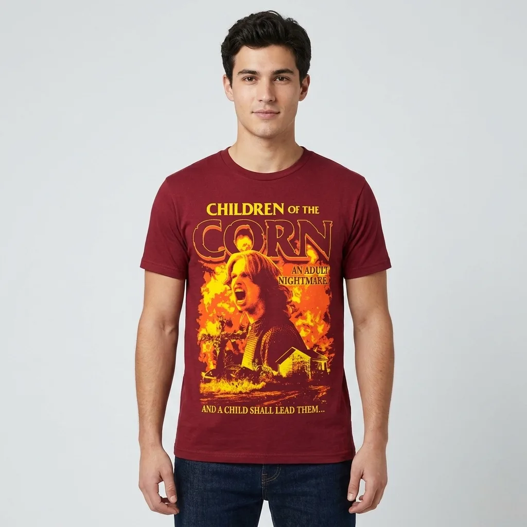 Children Of The Corn An Adult Nightmare T-Shirt back print and graphic details | Terrifier Merch